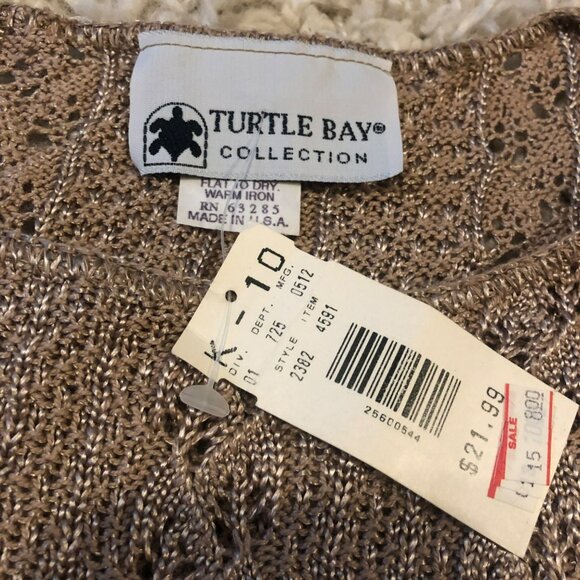 Turtle Bay Collection Women's Knit Sweater Size Lg VTG NOS Regency Lightweight - Picture 3 of 7